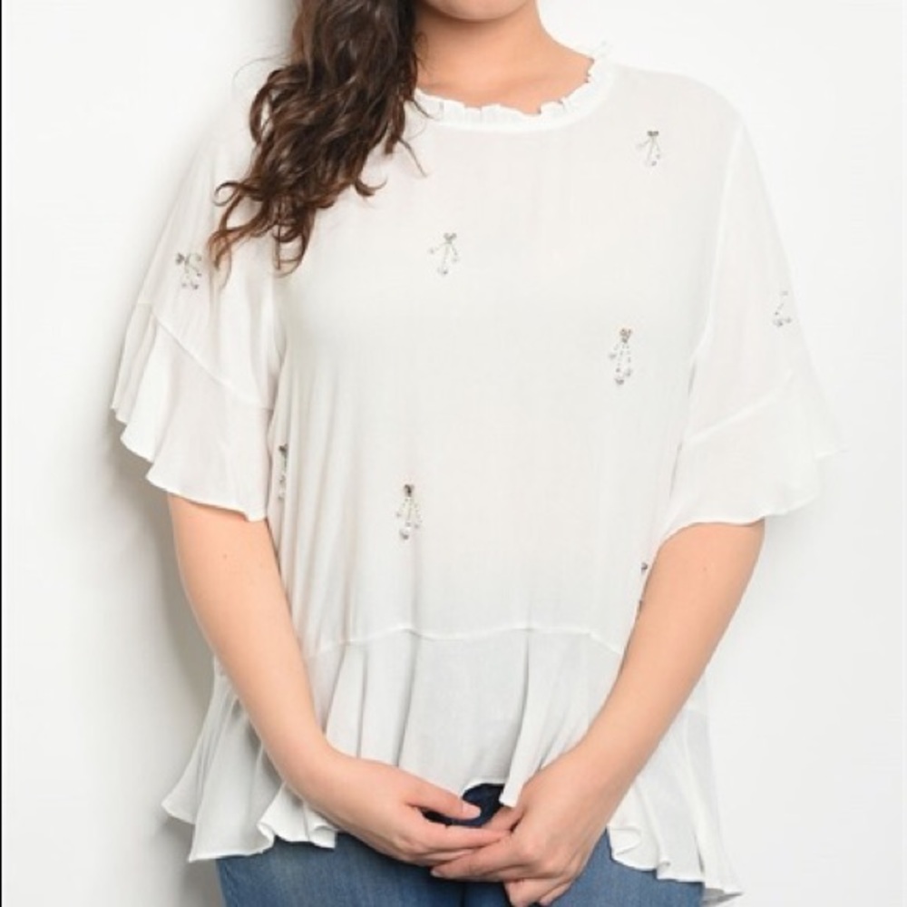 Rich vintage plus size top